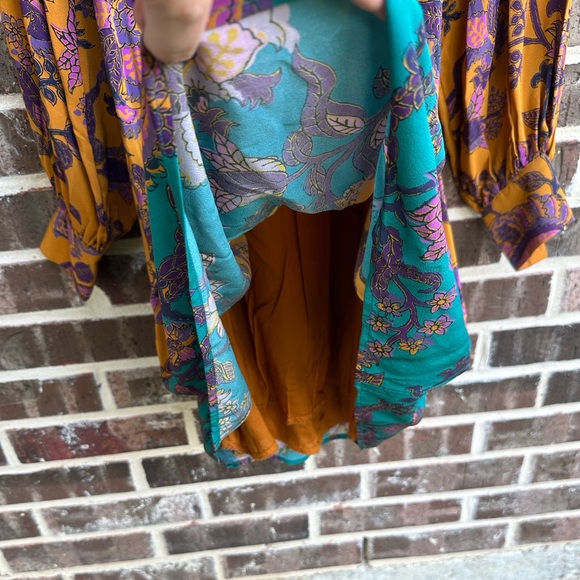 Anthropologie Multicolor Floral Long Sleeve Dress - Picture 7 of 11